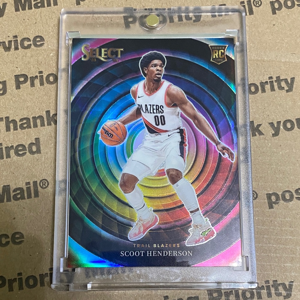 2023-24 Select Scoot Henderson Rookie Coker Wheel Case Hit SSP!!!!